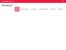 Tablet Screenshot of humehill.com